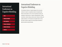 Tablet Screenshot of iccm-conference.org